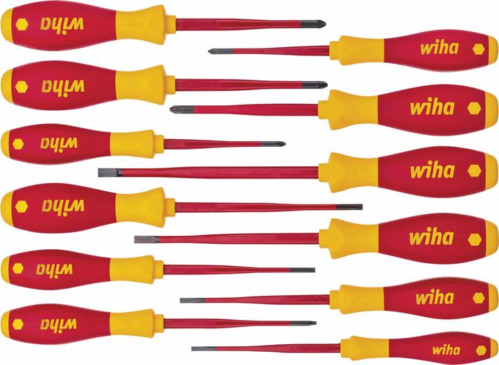Actual product image Wiha Screwdriver set (Slotted screws, Torx (TX), Pozidriv cross recess (PZ), Phillipps cross recess (PH))