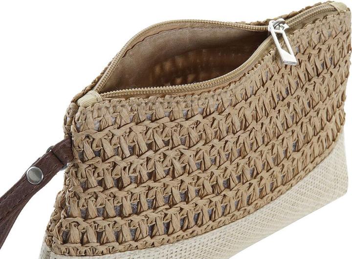 Actual product image DKD Home Decor Kulturbeutel Faser Gelb Blau Weiss Rot Beige 20 x 5 x 15 cm (4 Stücke)