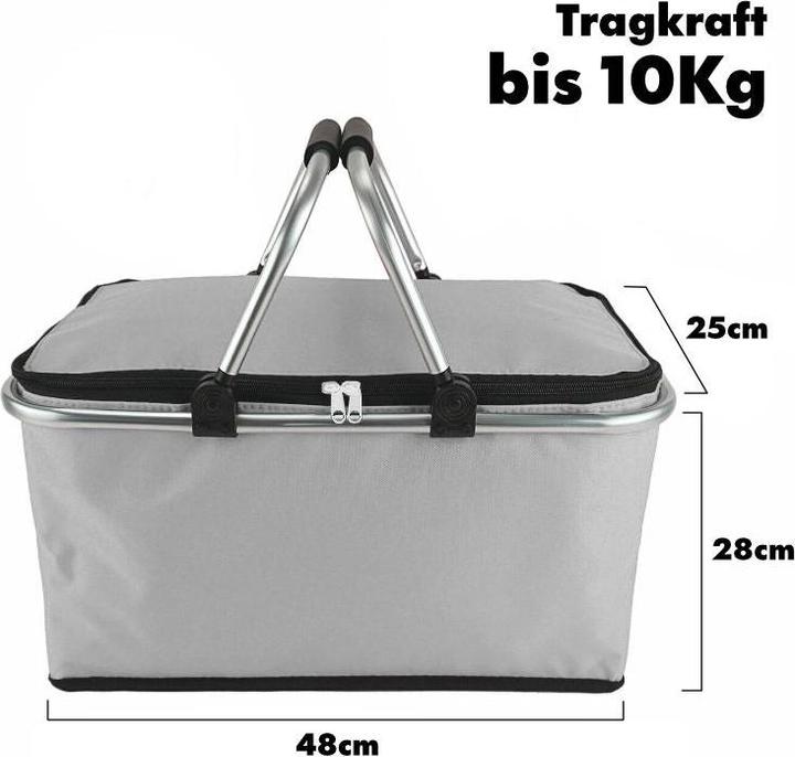 Actual product image Hermex Shopping Basket Carry Basket Cooler Bag Picnic Basket (25 l)