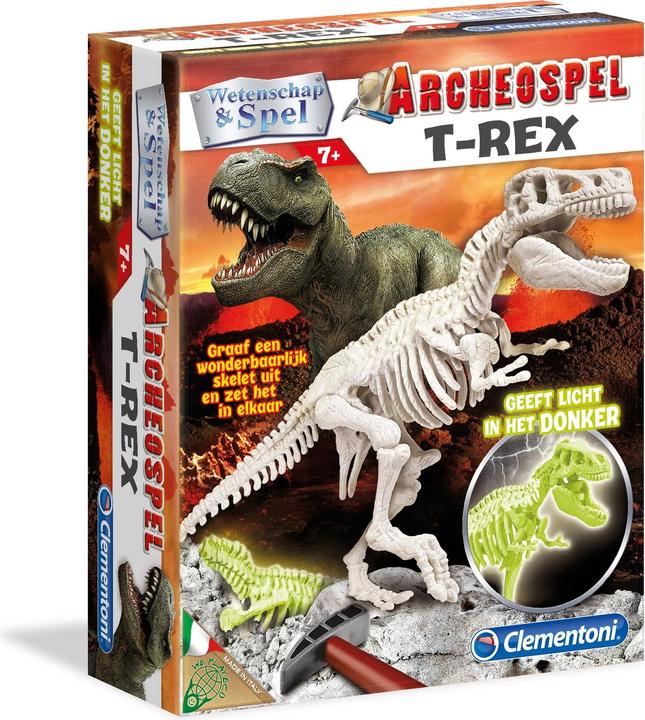 Actual product image Clementoni Science & Play Archaeological Game - T-Rex Fluo