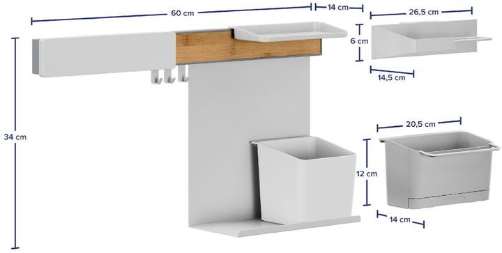 Immagine prodotto tesa Set combinato di organizer da cucina XL