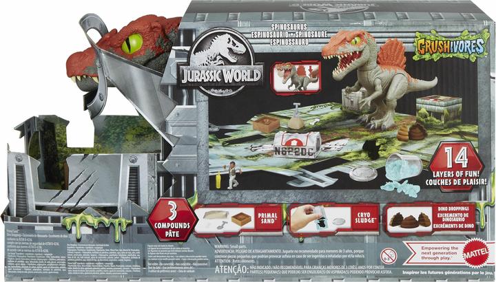 Jurassic Park JURASSIC WORLD CRUSHIVORES Spinosaurus Cage Crasher