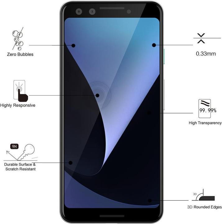 Immagine prodotto Eiger Mountain Glass Clear Edge (1 Pezzo/i, Google Pixel 3)