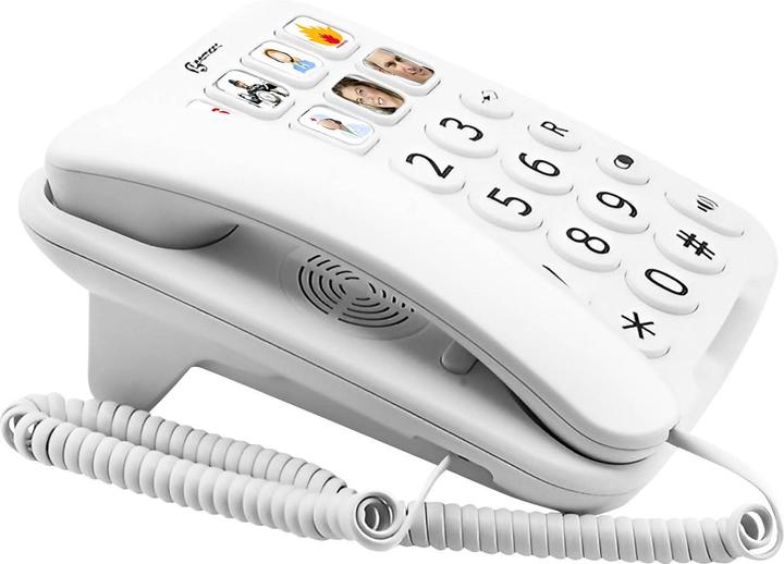 Produktbild Geemarc PhotoPHONE 110 - Verstärktes Telefon mit Fototasten - weiss