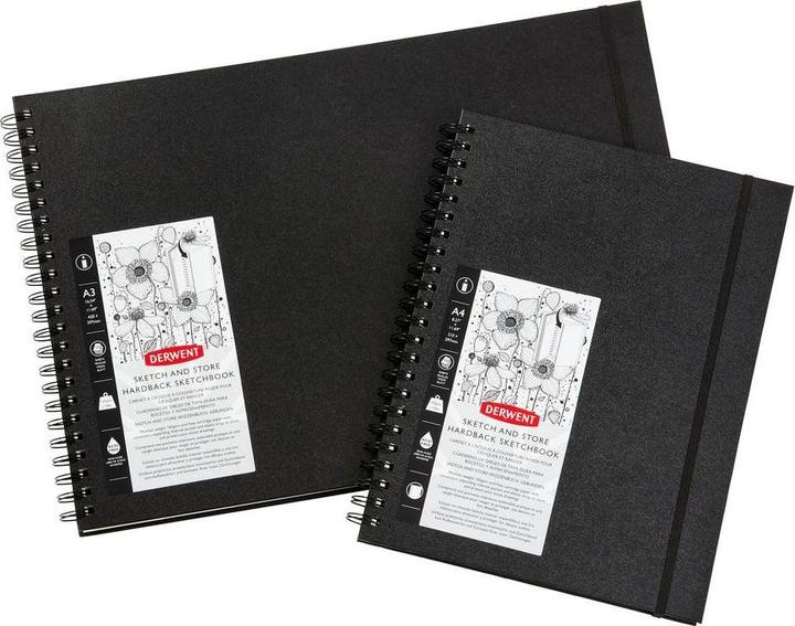 Actual product image Derwent Sketch & Store hardcover sketchbook, DIN A3, 56 sheets (A3, Hardcover)
