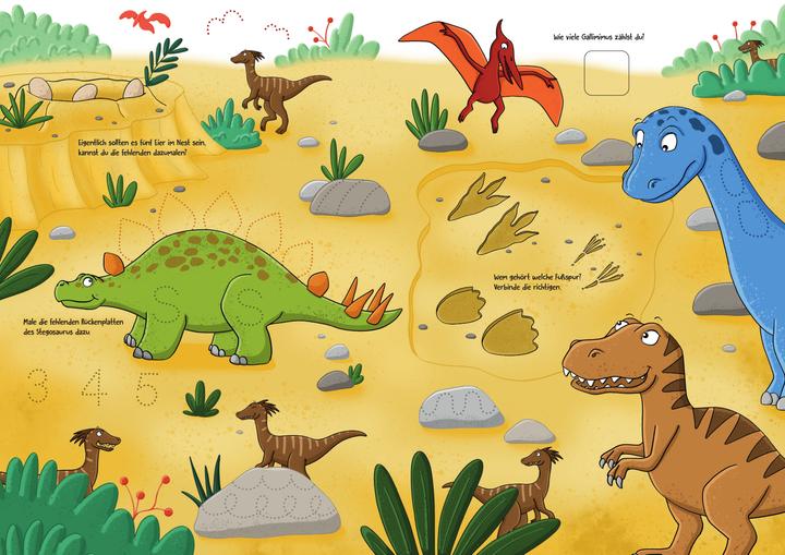 Image du produit Rätseln & Lernen - Dinos (Allemand, Melanie Kraft, Klara Kamlah, 2023)