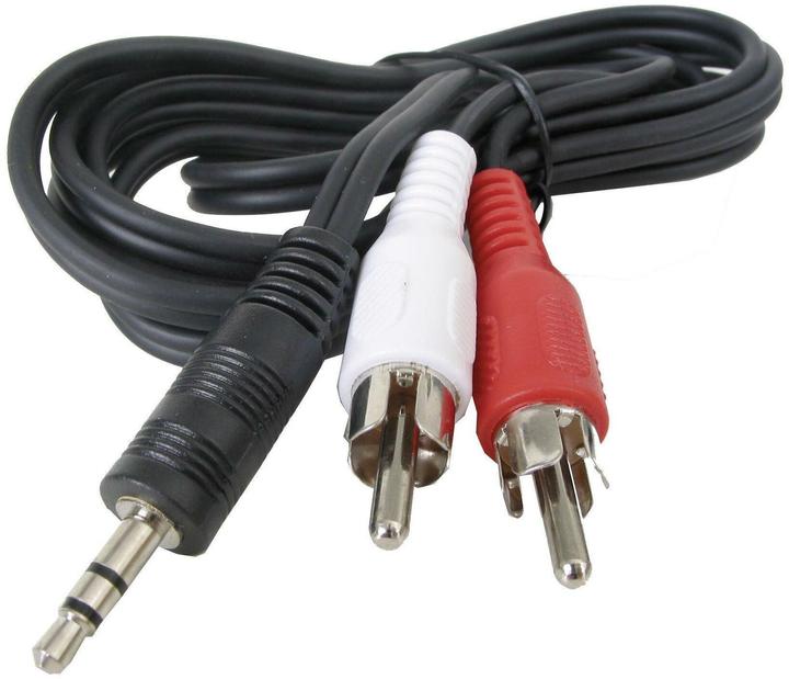 HDgear 3.5 mm stereo Stecker - 2x Cinch-Stecker (0.50 m, 3.5mm Klinke (AUX), Cinch)