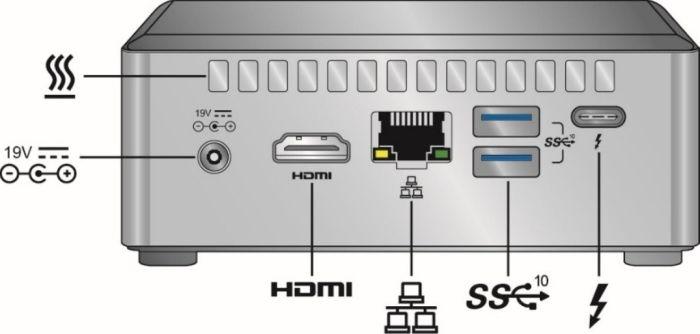 Actual product image Intel NUC NUC8i7BEH2 - Bean Canyon (Intel Core i7-8559U)