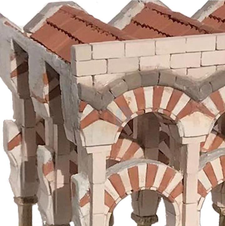 Produktbild Block Cuit. 3D Keramik-Modelbausatz -Cordoba-Mezquita Säulen Konstruktion (22 x 16 x 13 cm)