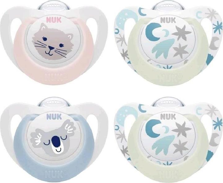 Image du produit NUK Star jour et nuit 0-6 m 2 pièces/boîte garçon (2 x)