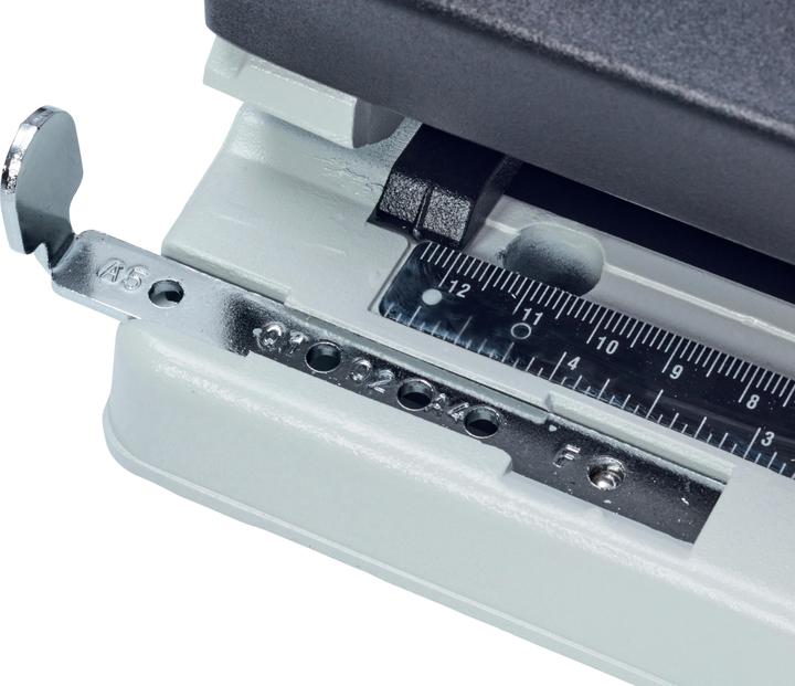 Actual product image Rexel Multiple hole punch 420 Variable, black-grey Punching capacity: 30 sheets, made of metal, variable