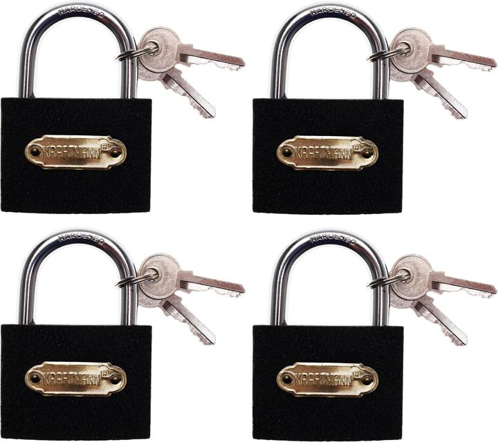 Actual product image BGS Padlock Set simultaneous locking Type L 35mm 4 pcs.