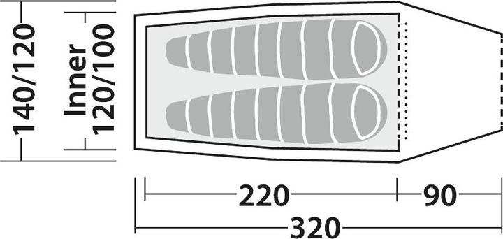 Produktbild Robens Arch 2 (Tunnelzelt, 2.30 kg, 2 Personen)