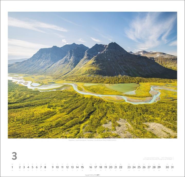 Actual product image Schweden Kalender 2026 - Licht und Wasser (48 x 46 cm, German)