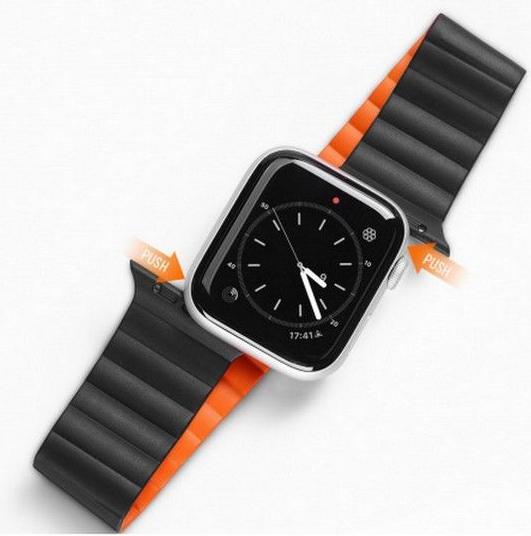 Actual product image Dux Ducis magnetic strap watch strap 7/6/5/4/3/2 (40 mm, 38 mm, 41 mm, Silicone)