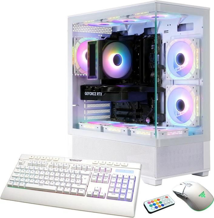Hyrican GAMEMAX Vista AW 7517 Ryzen 5 7500F WAK 32GB DDR5 1TB SSD RTX 5060Ti (AMD Ryzen 5 7500F, 32 GB, 1000 GB, GeForce RTX 5060 Ti)