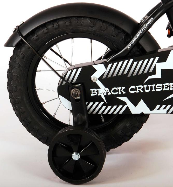 Productafbeelding Volare Zwarte Cruiser kinderfiets - Jongens - 12 inch - Zwart (12")