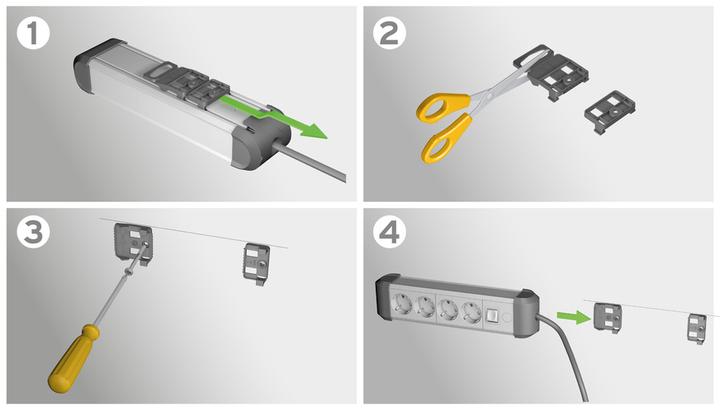 Actual product image Brennenstuhl Power strip (12 x, 3 m)