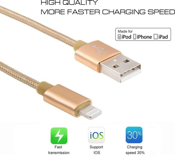 Image du produit Calitron Câble de charge Lightning 3m (3 m, USB 3.2 Gen 1)