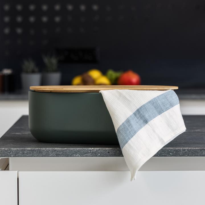 Actual product image Lars Nysøm Metal Bread Box with Linen Bread Bag