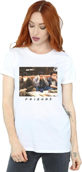 Actual product image Friends Womens/Ladies Three Wise Guys Cotton Boyfriend T-Shirt (L)