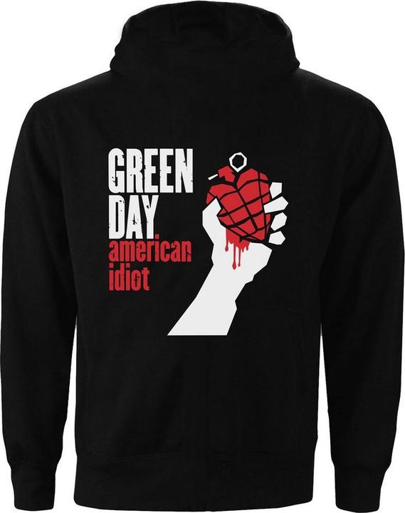 Immagine prodotto Green Day Felpa con cappuccio American Idiot con zip a tutta lunghezza (L)