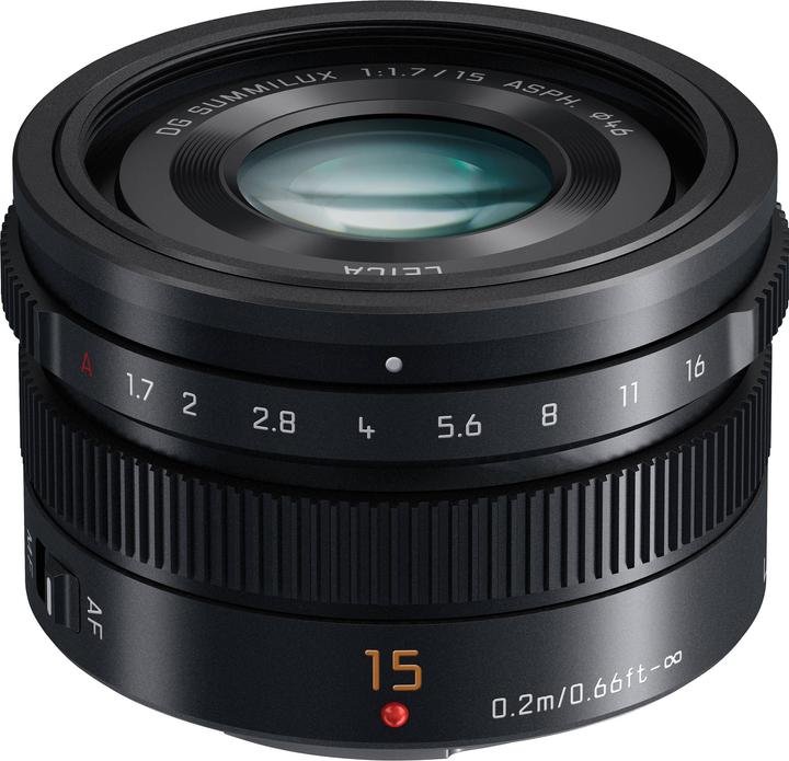 Produktbild Panasonic 15mm f/1.7 Leica DG Summilux ASPH. (Micro Four Thirds, Micro Four Thirds)