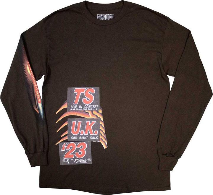 Actual product image Travis Scott Unisex Adult Summer Run 2023 London Long-Sleeved T-Shirt (S)