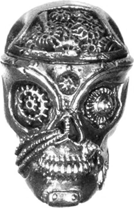 Produktbild Star Piercing Ohrgewicht Schlüsselloch silber Totenkopf Steampunk (Messing)