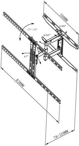 Produktbild Vivanco Bfmo 6560 (Wand, 85", 50 kg)