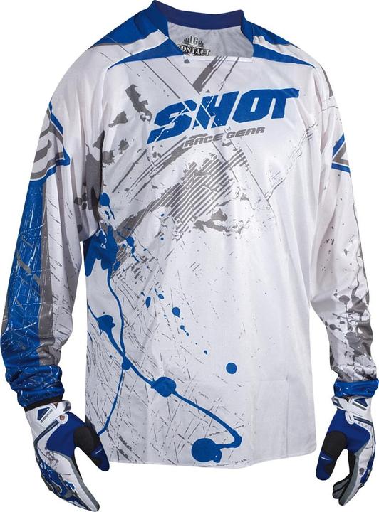 Shot CONTACT RUSH Jersey weiss-blau XL (XL)