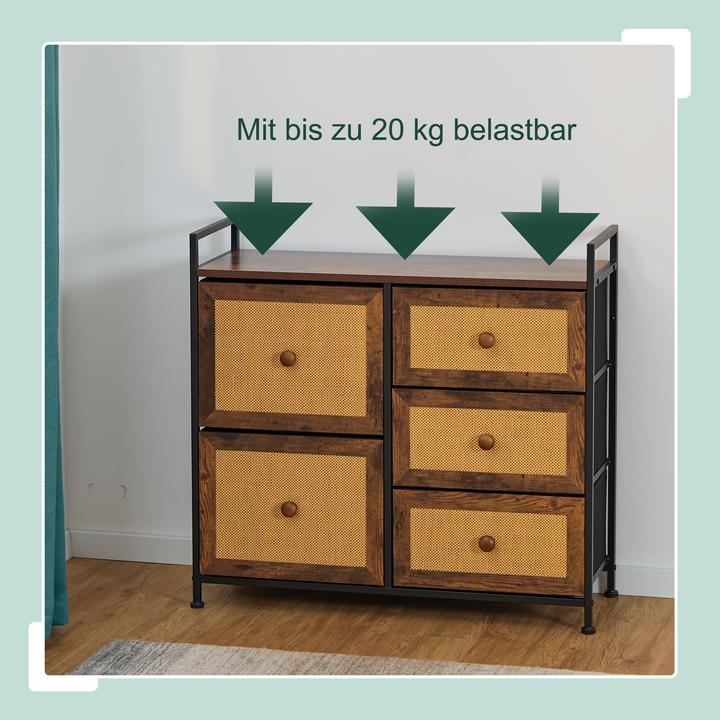 Image du produit Relaxdays Commode (85 x 31.5 x 77 cm)