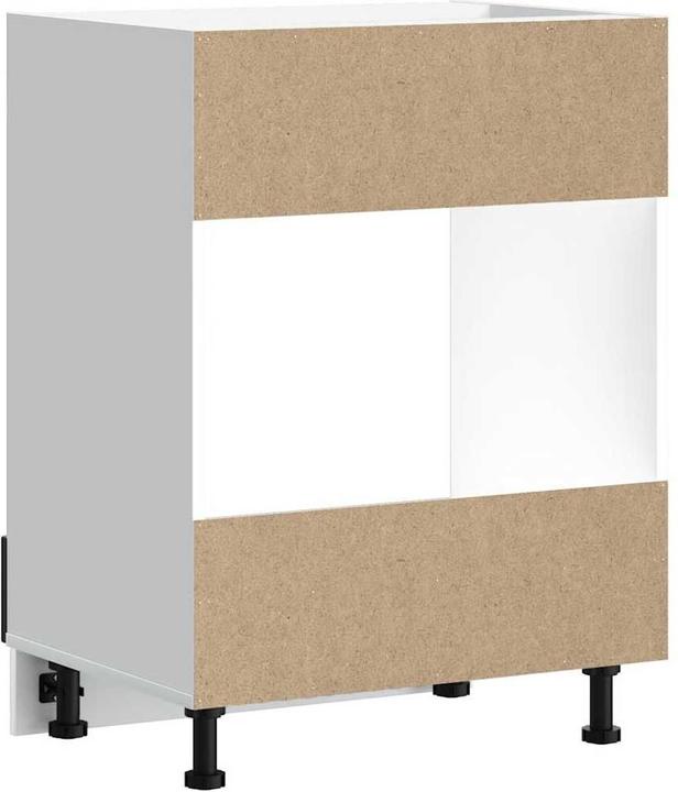 Produktbild VidaXL Herdumbauschrank Lucca Schwarz Holzwerkstoff Backofenschrank (60 x 46 x 81.5 cm)