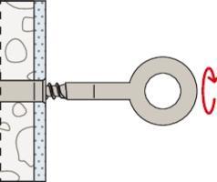 Actual product image Fischer Scaffolding eye R 88536 GS 12 x 120 Galvanised steel (25 pcs.)