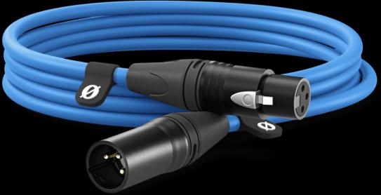 Actual product image RØDE XLR3M-B XLR cable 3m blue (new) (3 m, XLR)
