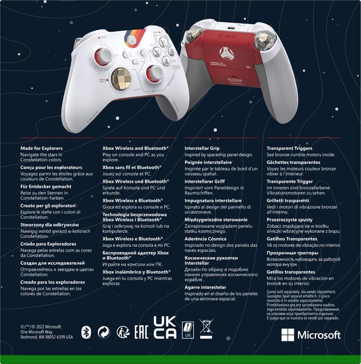 Actual product image Microsoft Xbox Wireless Controller - Starfield (Special Edition) (Xbox One S, Xbox Series S, PC, Xbox Series X, Xbox One X)