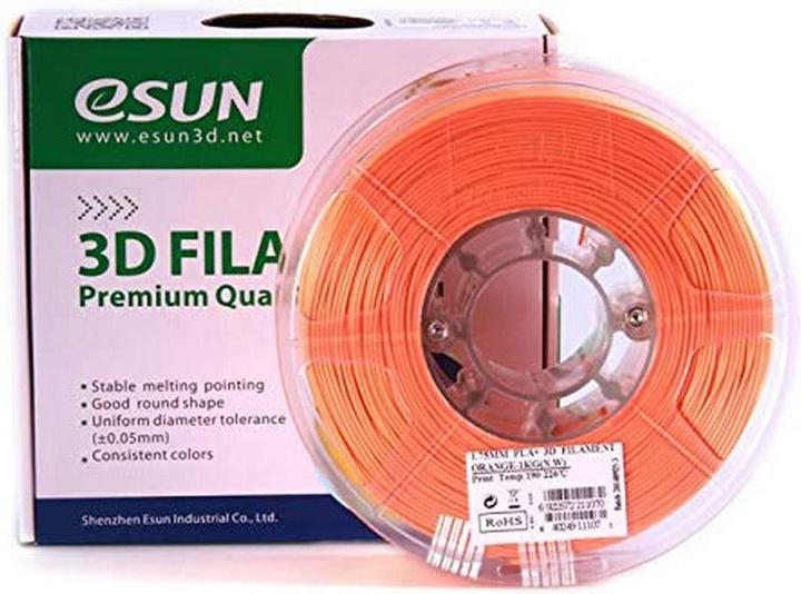 Actual product image eSUN PLA+ 1.75mm Orange 1kg 3D Filament (PLA+, 1.75 mm, 1000 g, Orange)