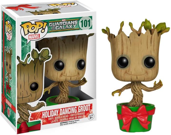 Actual product image Funko POP! Marvel Les Gardians de la Galaxie Holiday Dancing Groot