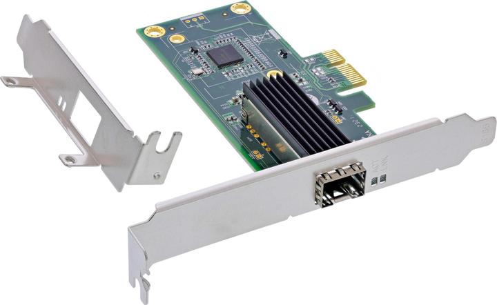 Actual product image InLine Gigabit network card, 1x SFP, PCIe x1, incl. low profile slot bracket (PCI Express 2.1)