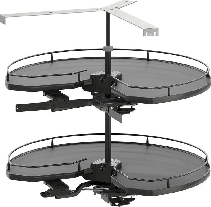 Produktbild Vauth-Sagel Vauth Sagel CorSpin71 Karussell Eckschrank Drehbeschlag + Tablare KB 900mm, lava (1 Stk.)