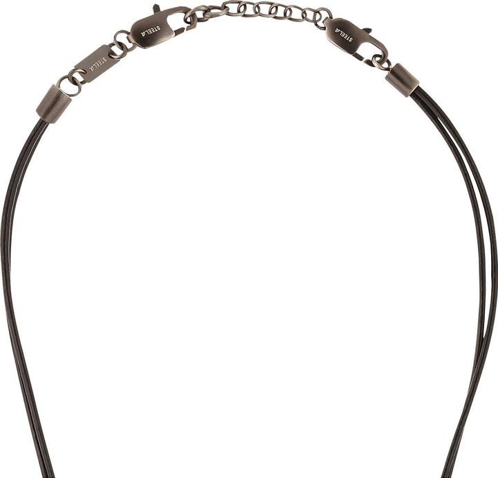 Produktbild S.Oliver Halsschmuck für Herren, Leder, Stainless Steel | Zahn (Edelstahl, Leder, 40 cm)