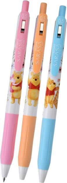Actual product image Disney Pooh, Piglet, Tigger Sarasa Clip 0.5 gel pen set (Black, 3 x)