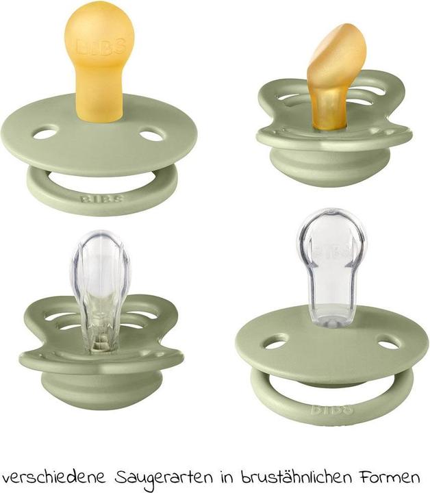 Produktbild Bibs Schnuller Try-It Collection, Sage (4 x, bis 6 Monate)
