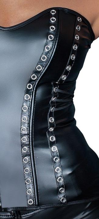 Actual product image Noir Handmade Wetlook corsage (M)