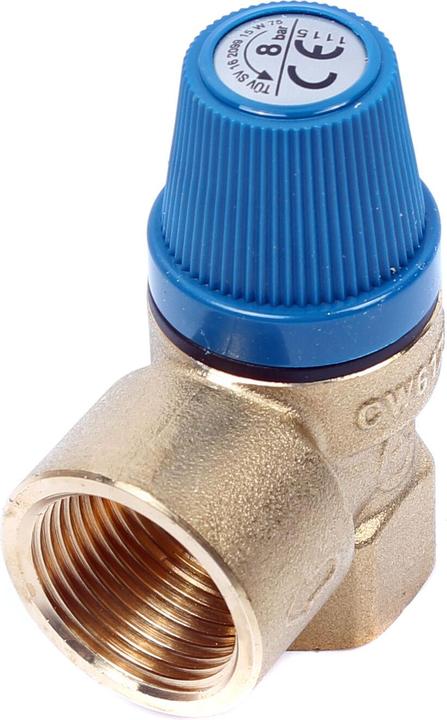 Image du produit Caleffi Soupape de sécurité à membrane 1/2 pouce, 8 bar