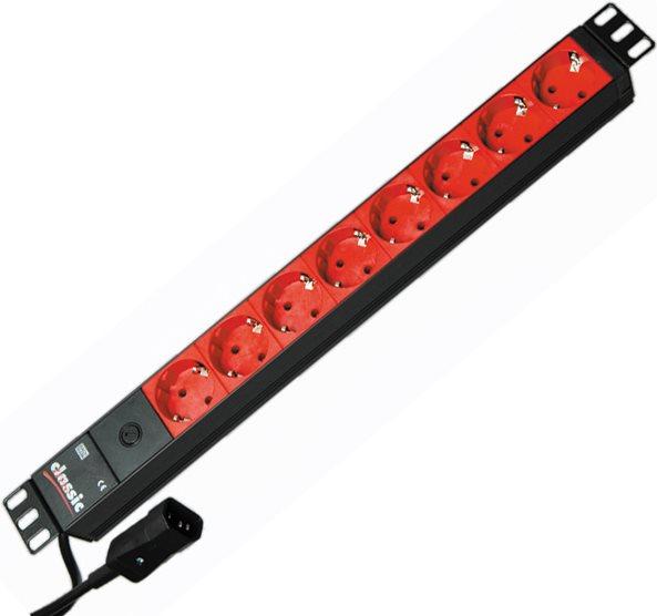 Produktbild Bachmann 19" 8-fach Steckdosenleiste Feinsicherung