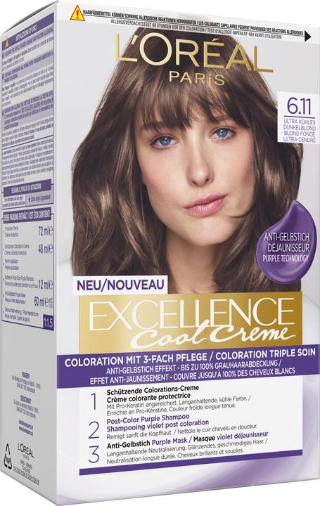 Produktbild L'Oréal Paris Excellence Cool Creme (45602 Ultra Kühles Dunkelblond)