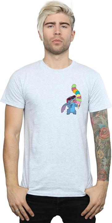 Actual product image Disney Mens Lilo And Stitch Ice Cream T-Shirt (S)