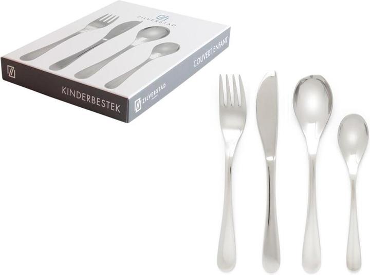 Actual product image Zilverstad Uni" 4-piece children's cutlery set