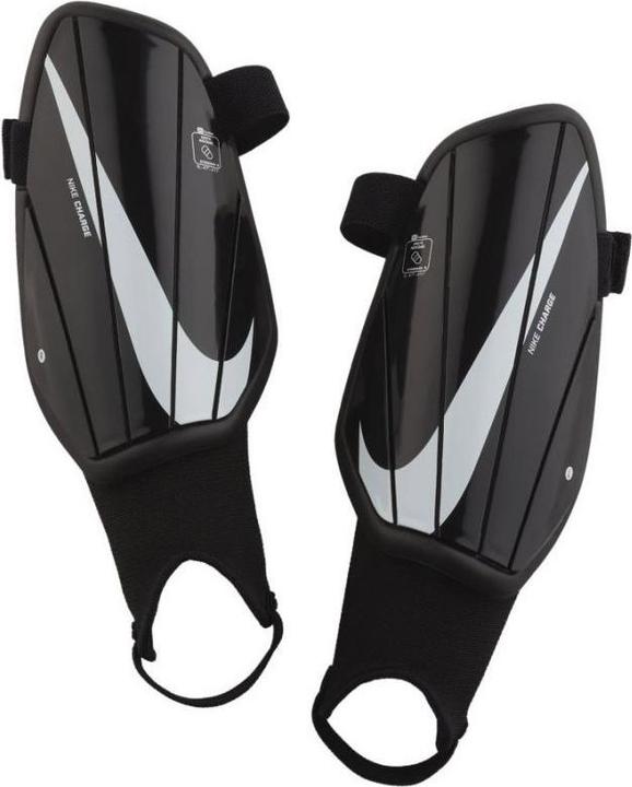 Nike Charge Kids" Soccer Shin, BLACK/WHITE/WHITE L (L)